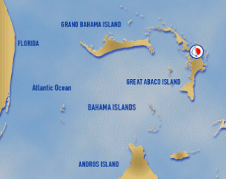 Bahamas Map showing new base © SW